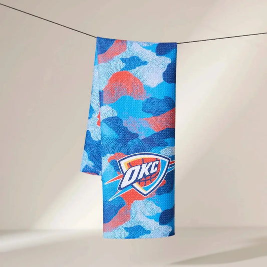 tea towel - microfiber - okc thunder by geometry house