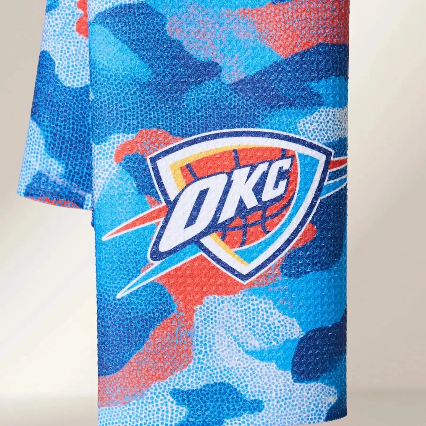 tea towel - microfiber - okc thunder by geometry house