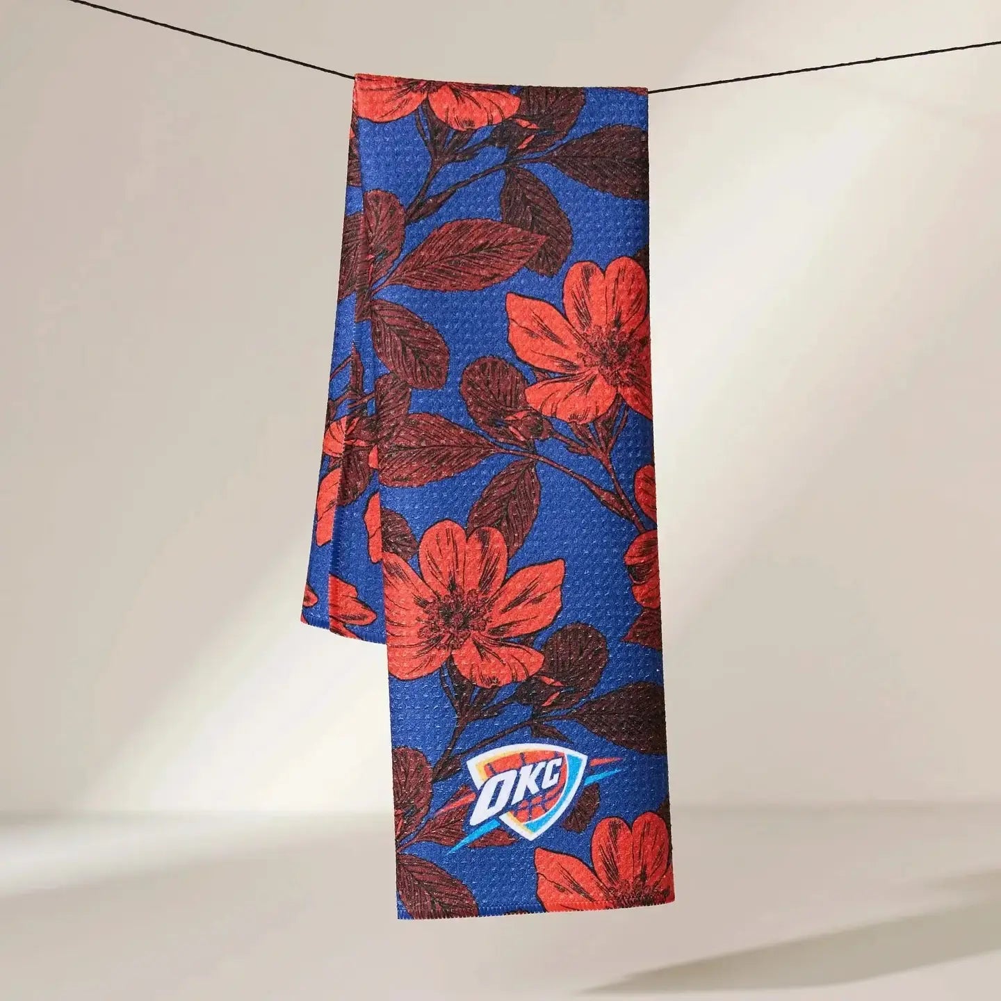tea towel - microfiber - okc thunder by geometry house