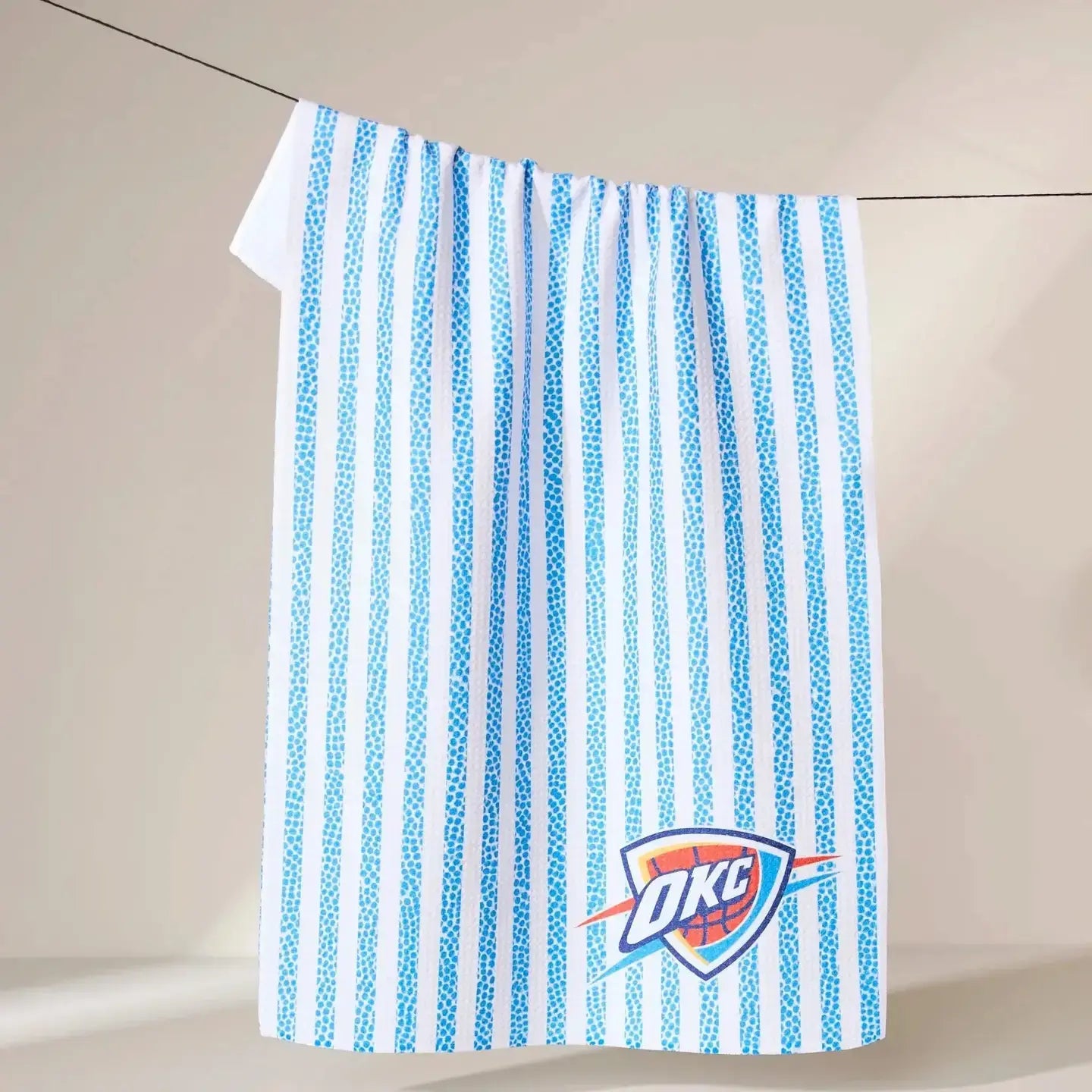 tea towel - microfiber - okc thunder by geometry house