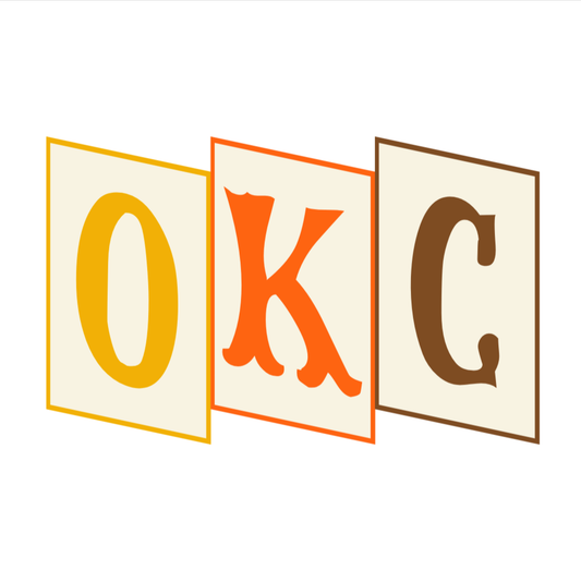 sticker - okc - sunset repeat by plenty