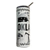 tumbler - okla icons - black/white by american brand studio