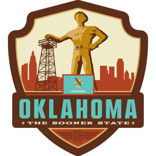 metal bottle openers - "credit card" - oklahoma by m&w design