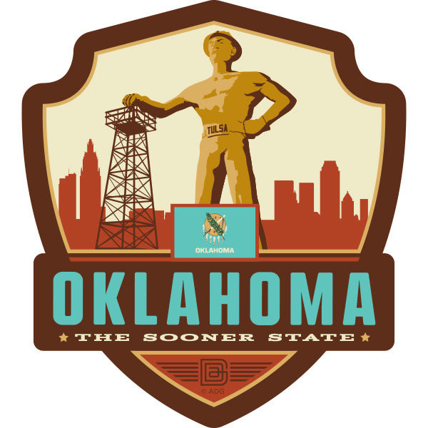 metal bottle openers - "credit card" - oklahoma by m&w design