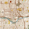 map print - 12x18 woodblock - oklahoma city by jace.design