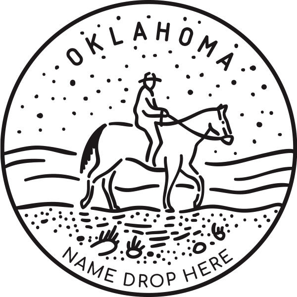 metal bottle openers - "credit card" - oklahoma by m&w design