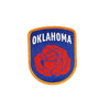 embroidered patch - oklahoma rose by oxford pennant