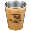 shot glass - oklahoma engraved - bamboo + stainless steel by totally bamboo