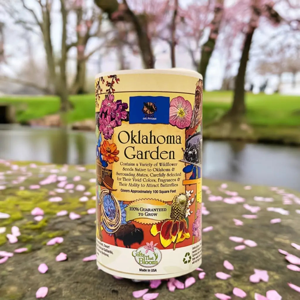 garden shaker can - oklahoma wildflowers by gifts that bloom