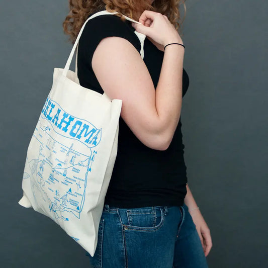 bag - grocery tote - oklahoma by maptote