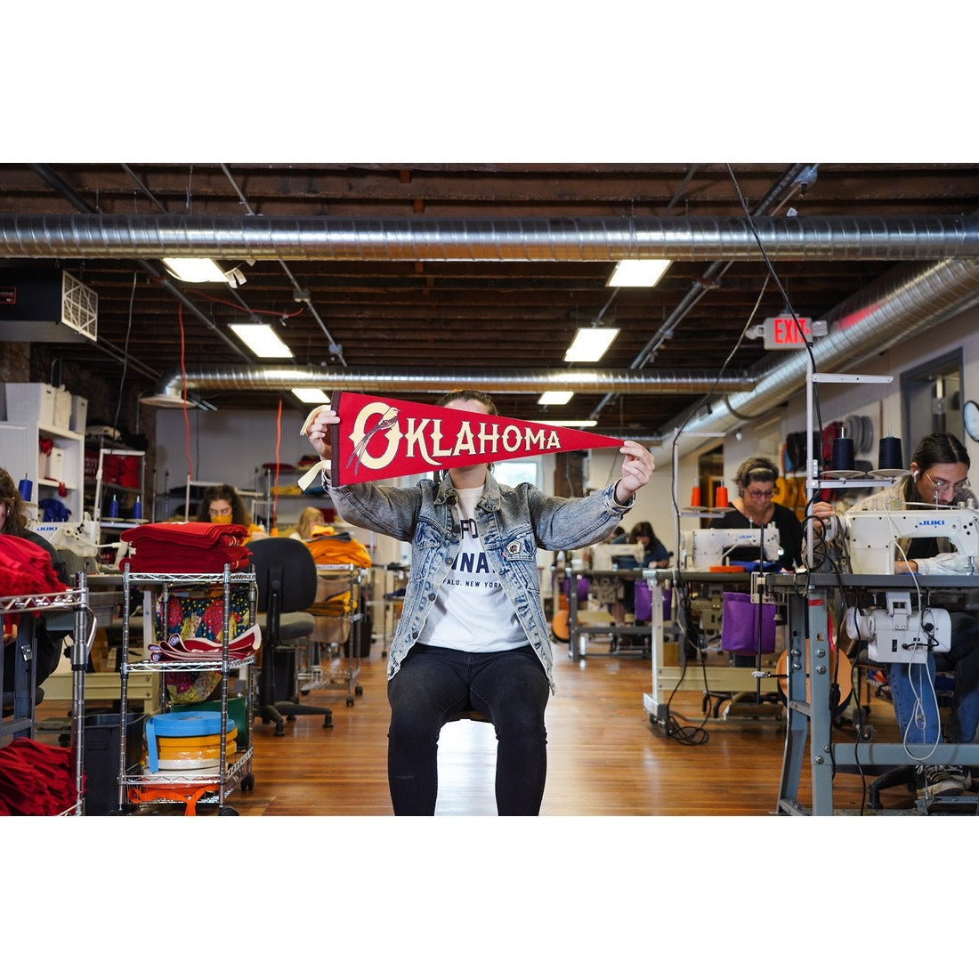 pennant - oklahoma - red by oxford pennant