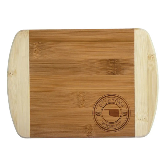 bar cutting board - oklahoma stamp by totally bamboo