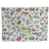 tea towel - microfiber waffle weave - oklahoma watercolor by wet-it!