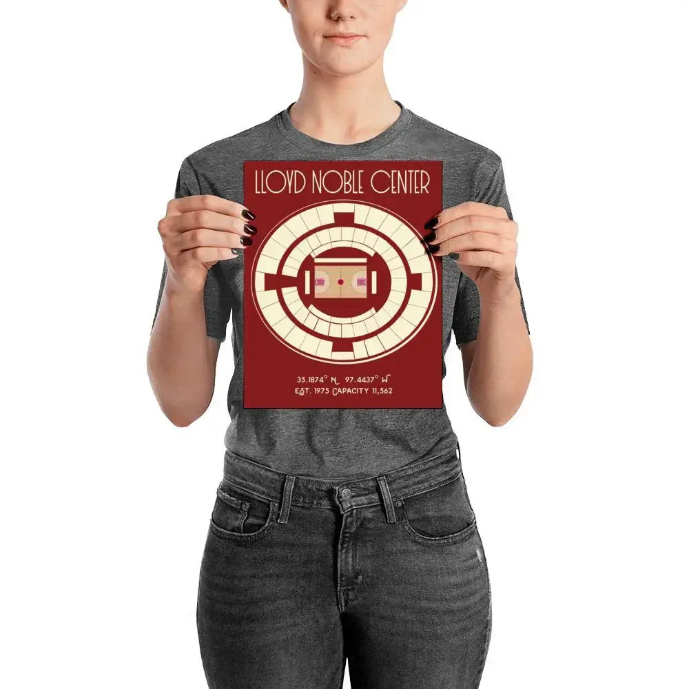 print - stadium poster - ou by stadium prints by btb