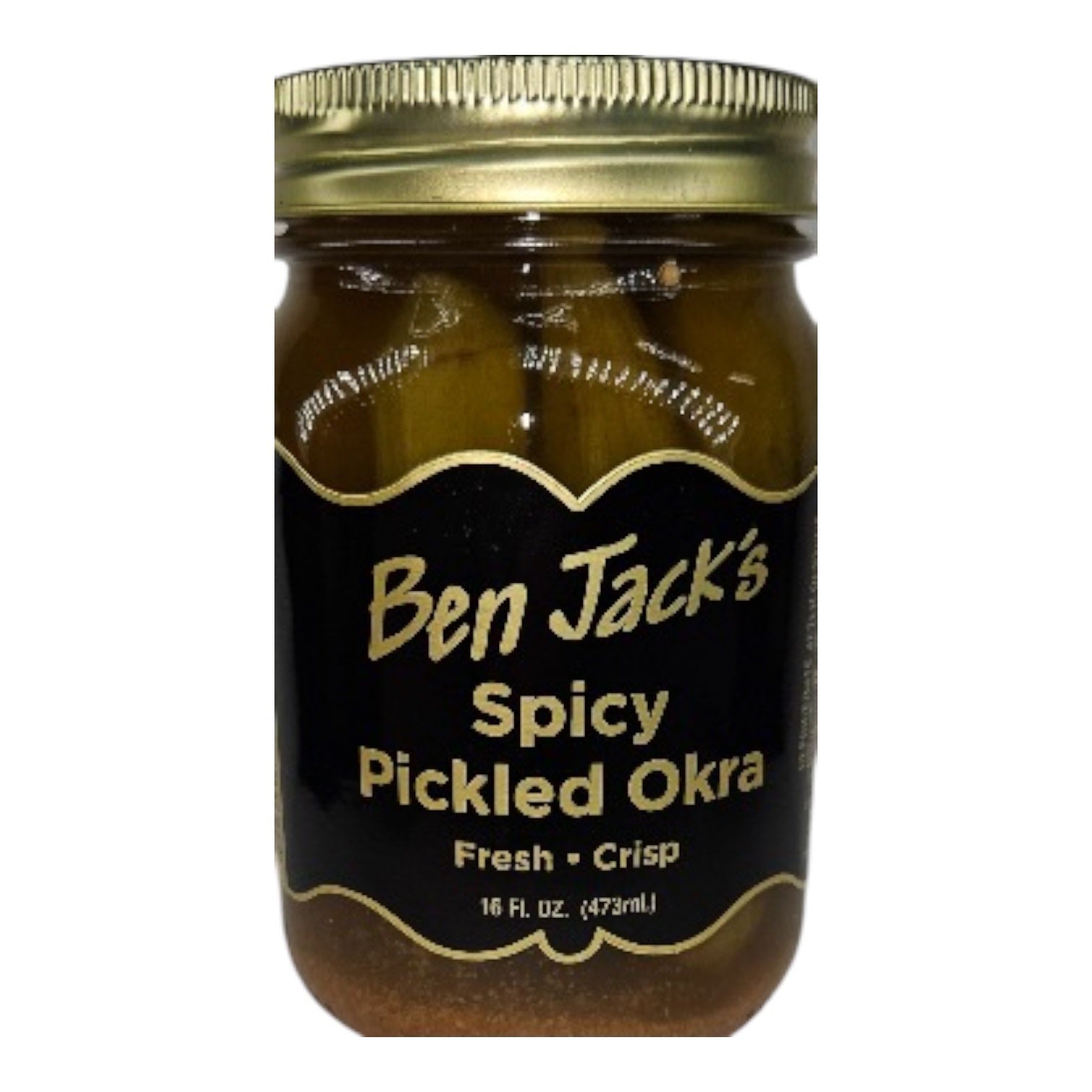 pickled okra - spicy by ben jack larado's
