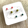 stud earrings - tiny lucite set by leetie lovendale