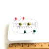 stud earrings - tiny lucite set by leetie lovendale