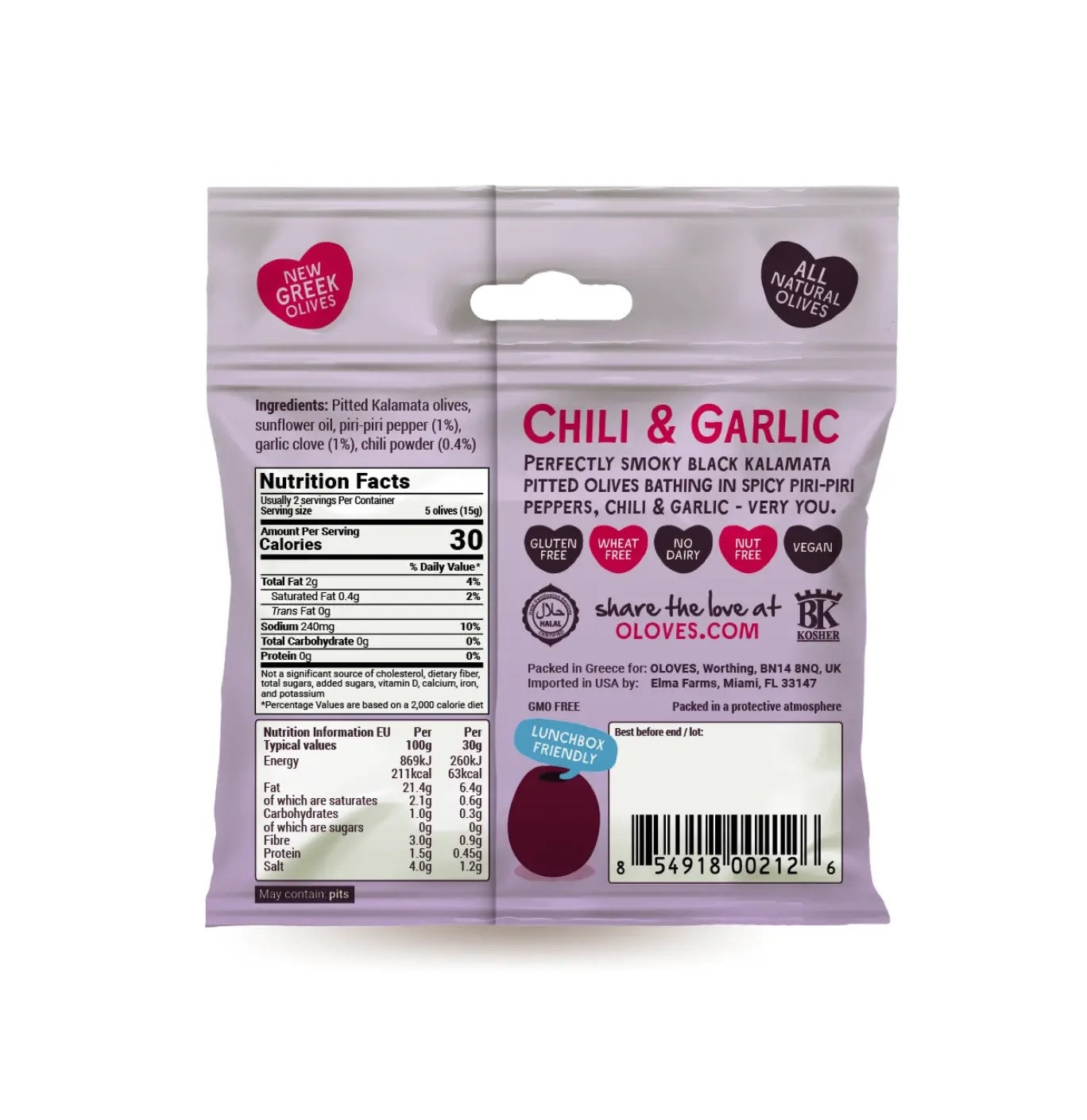 snack - olives ("oloves") by poshi (fresh packed veggies)