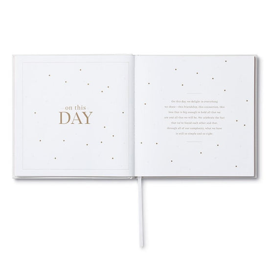 book - wedding guest - on this day by compendium