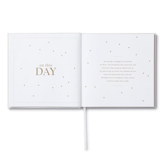 book - wedding guest - on this day by compendium