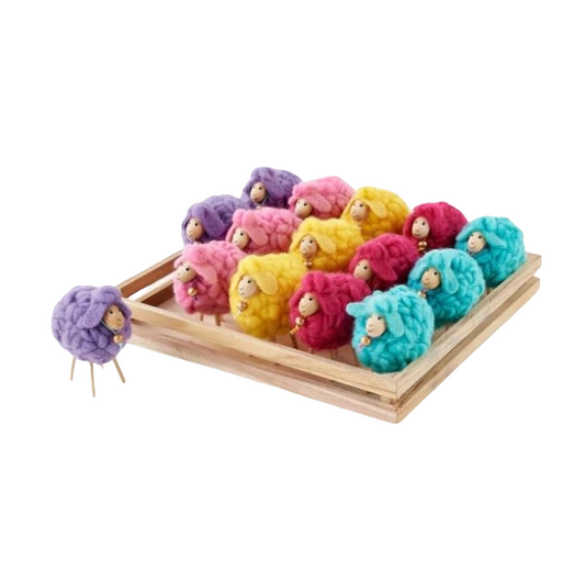 sheep - wooly felt + wooden legs by one hundred 80 degrees
