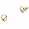 earrings - open circle studs - 24kgp by tilly doro