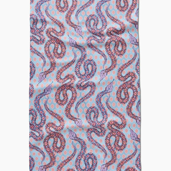 tea towel - microfiber - ophidia by geometry house