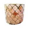 Votive | Recycled Mosaic | Plum Diamonds