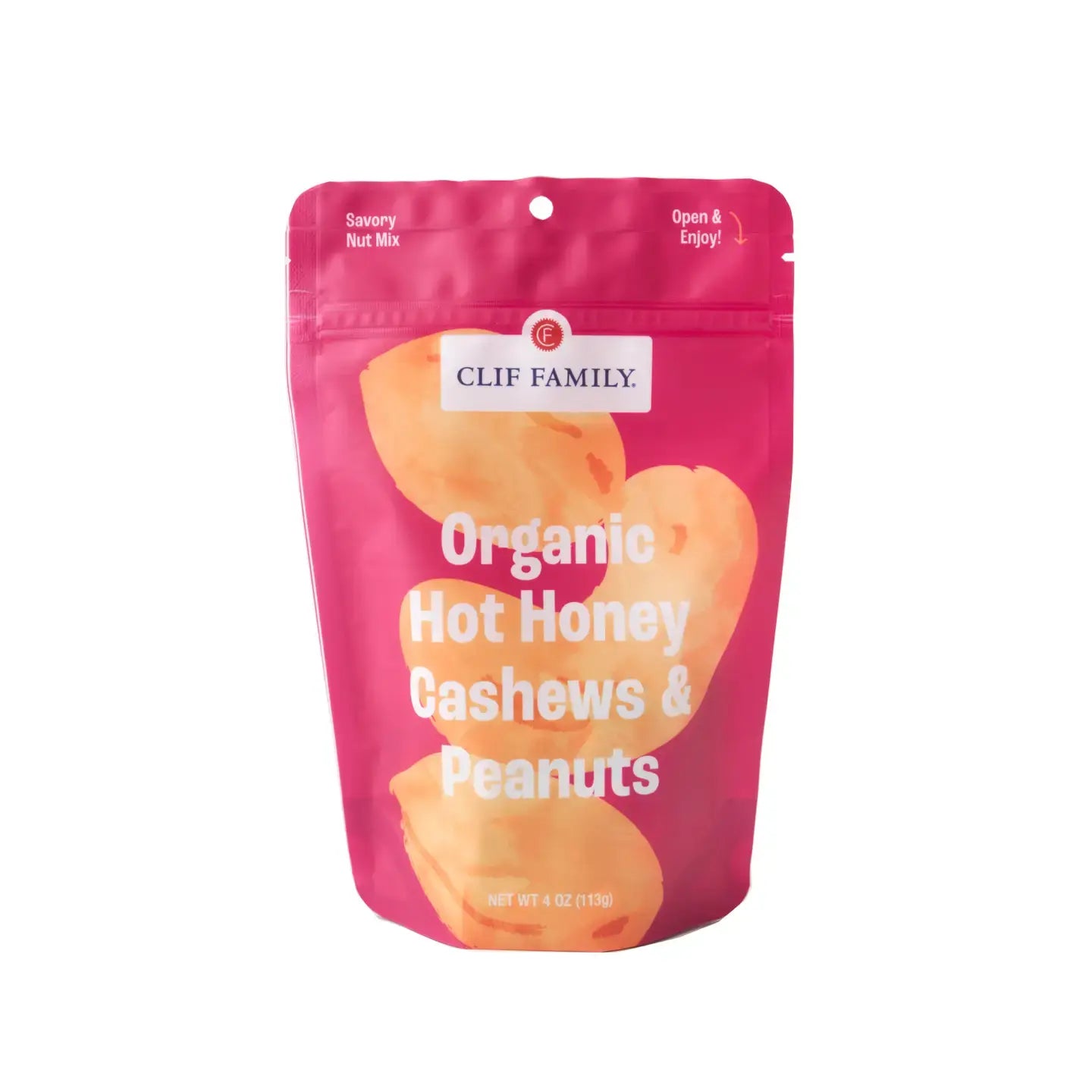 snack - cashews & peanuts - organic - hot honey by clif family napa valley