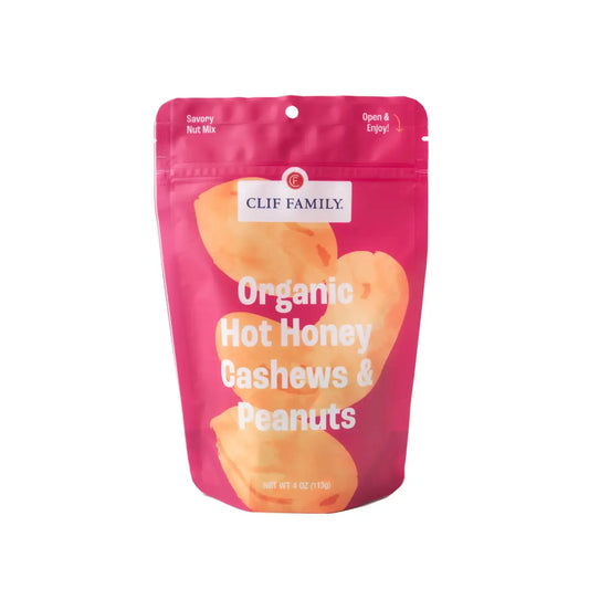 snack - cashews & peanuts - organic - hot honey by clif family napa valley