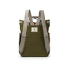 backpack roll-top - richmond - canvas - medium - moss green by ori london