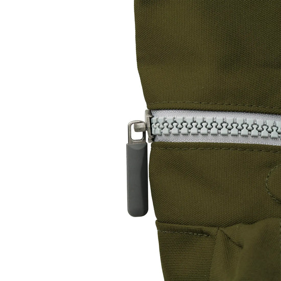 backpack roll-top - richmond - canvas - medium - moss green by ori london