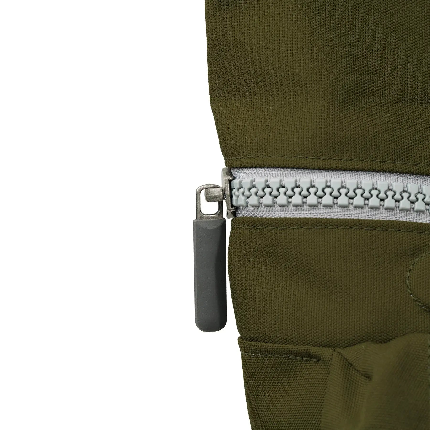 backpack roll-top - richmond - canvas - medium - moss green by ori london