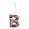ornament - alphabet - wool felt by creative co-op