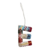 ornament - alphabet - wool felt by creative co-op