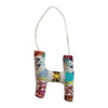 ornament - alphabet - wool felt by creative co-op