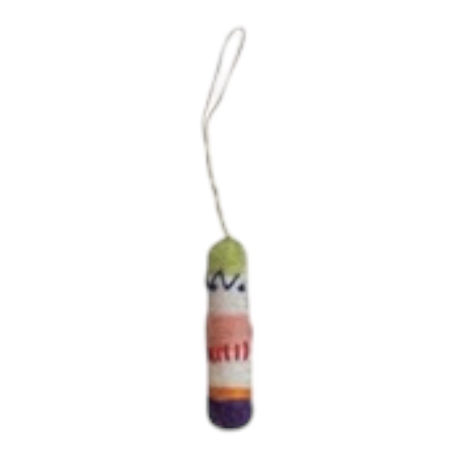 ornament - alphabet - wool felt by creative co-op