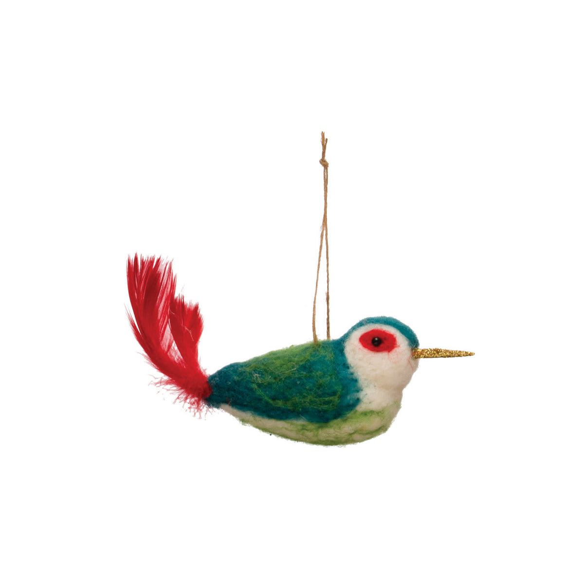 ornament - felt bird by creative co-op