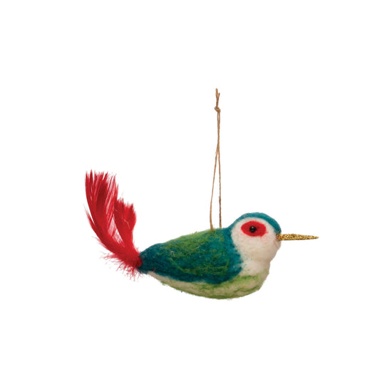ornament - felt bird by creative co-op