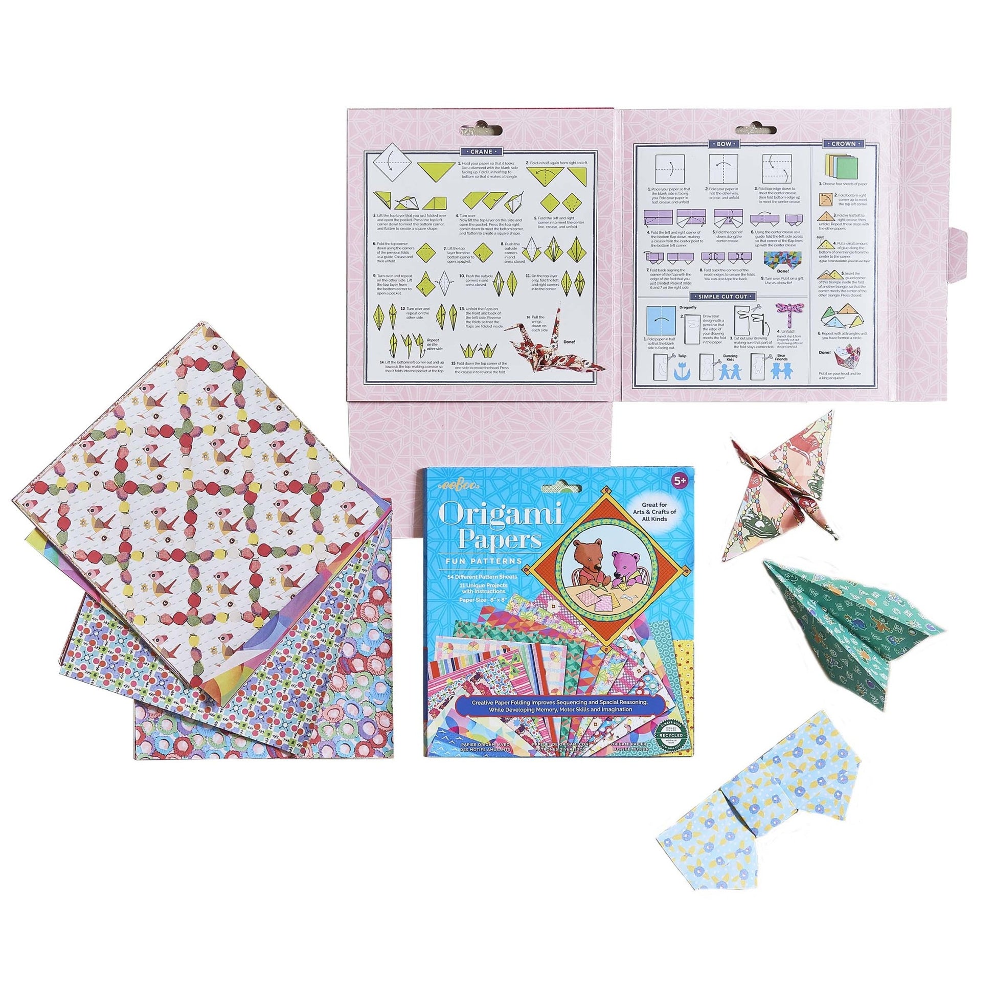 art set - origami papers - fun by eeboo