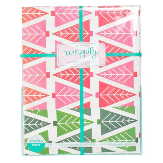 wrapping paper - 2-sided eco - tannenbaum by wrappily eco gift wrap co.