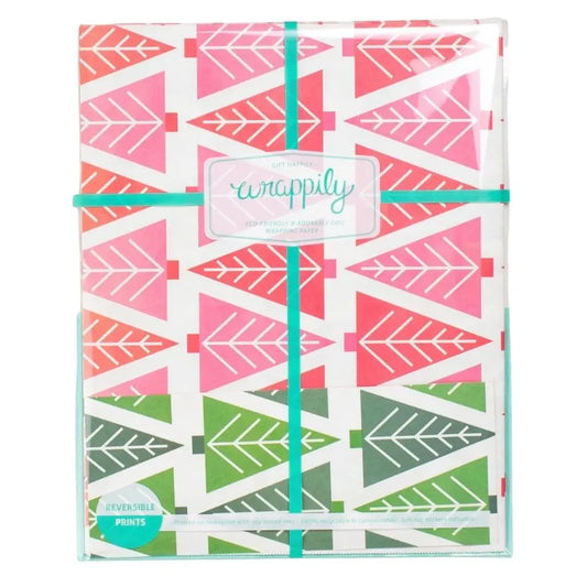 wrapping paper - 2-sided eco - tannenbaum by wrappily eco gift wrap co.