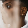 earrings - oyster studs - 24kgp by tilly doro