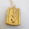 Necklace | Pendant | Joy | Bronze | 18" GF Chain