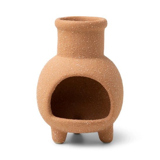 incense cone holder - ceramic chiminea - terracotta by paddywax