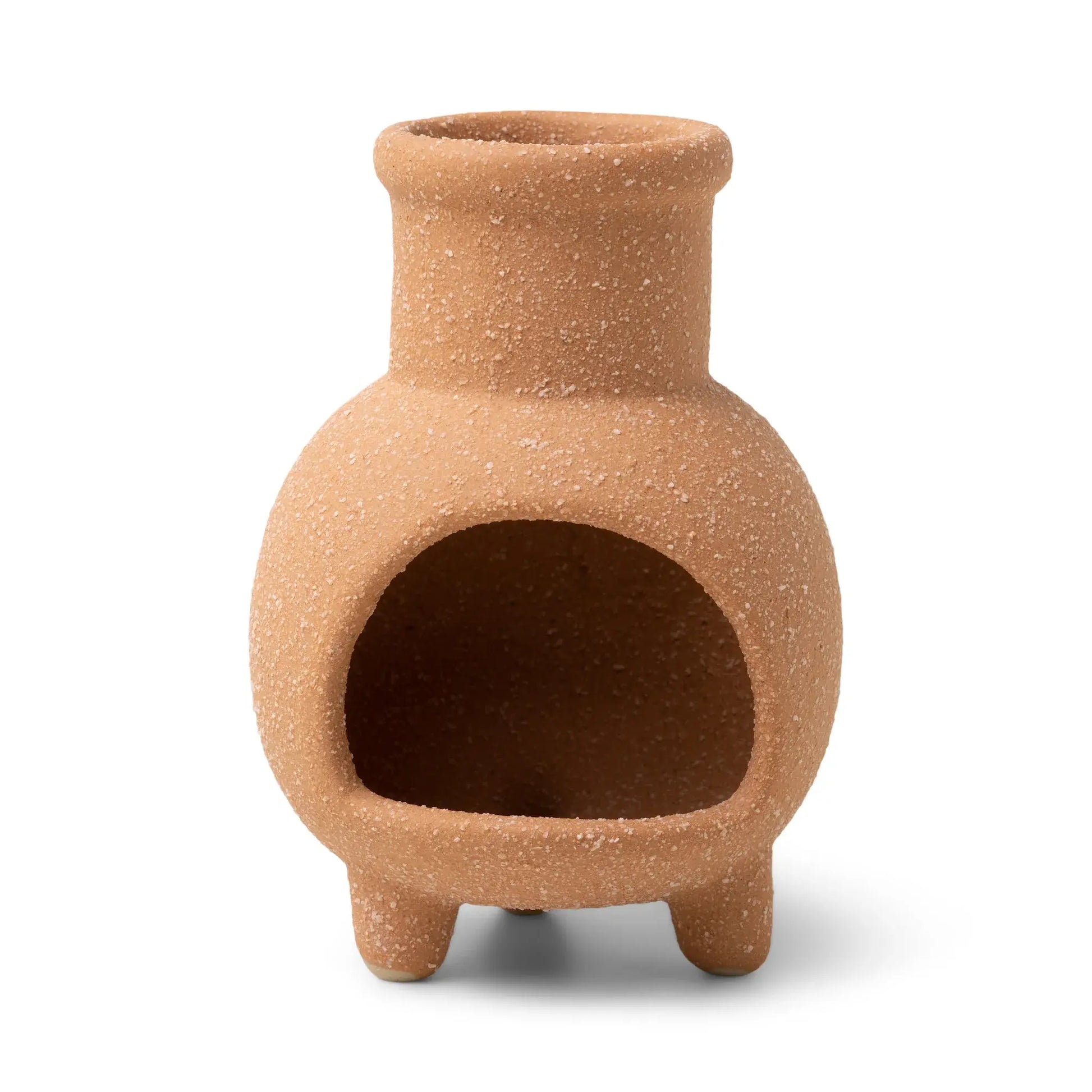 incense cone holder - ceramic chiminea - terracotta by paddywax