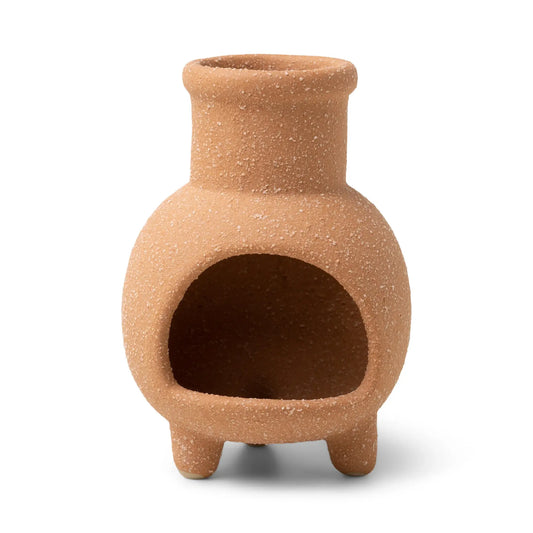 incense cone holder - ceramic chiminea - terracotta by paddywax
