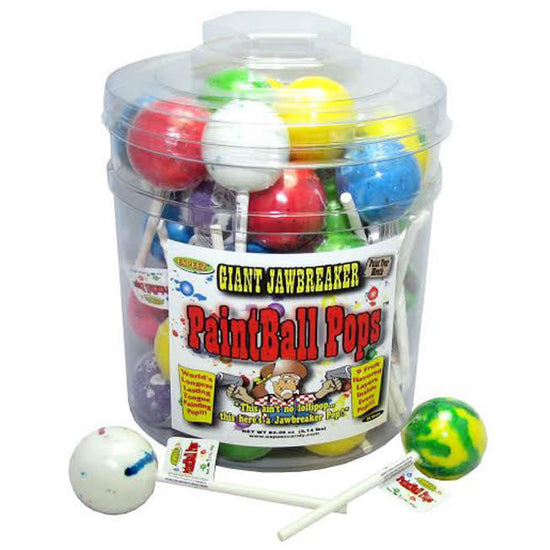 candy - giant jawbreaker - paintball pops by redstone foods inc
