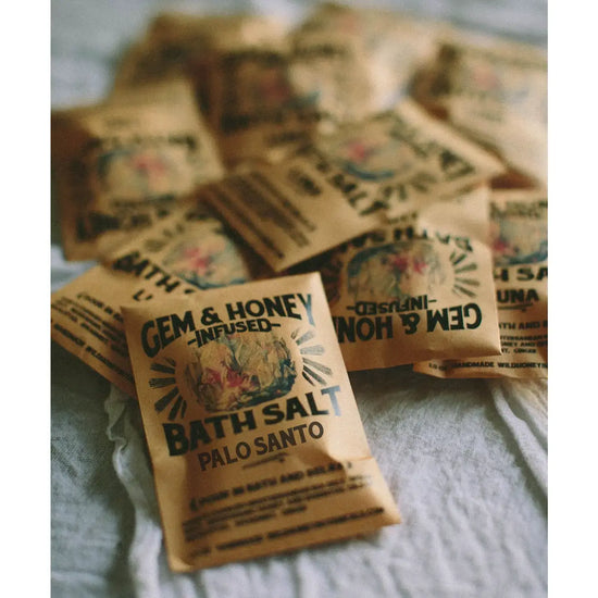 bath salt - soak/body scrub - gem & honey infused by wild yonder studio