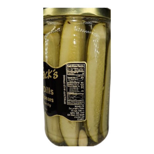 pickle spears - papa dills - 24oz by ben jack larado's